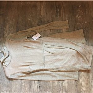 Free people gold dress size 4